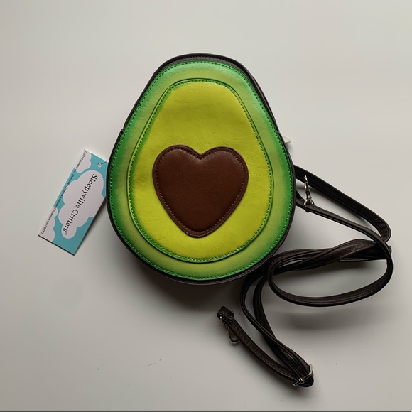 kawaii heart avocado crossybody bag - Picture 6 of 6